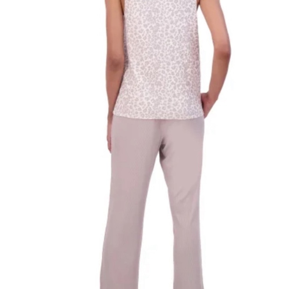 Live 2 Lounge 3 Piece Loungewear Set NWT Cardigan Tank Top Pants Soft & Cooling - Picture 6 of 12